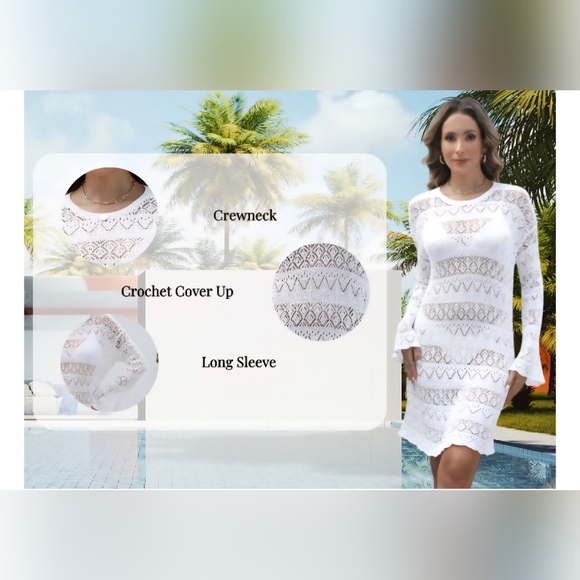 CiCiBird Swimsuit Crochet Cover Up #1037 - Picture 10 of 11